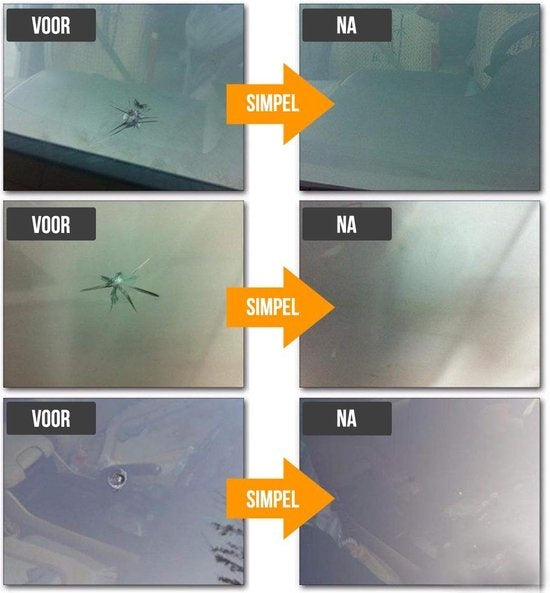 Autoglas-Reparaturset | Autoglas selbst reparieren | Riss im Glas reparieren | Stern im Glas reparieren | Auto vorwärts
