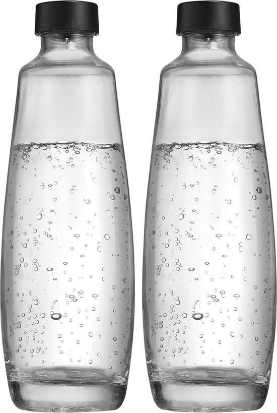 SodaStream Glaskaraffen 1 l, 2er-Pack | 2 Stück | Nur für das SodaStream DUO Sprudelgerät geeignet