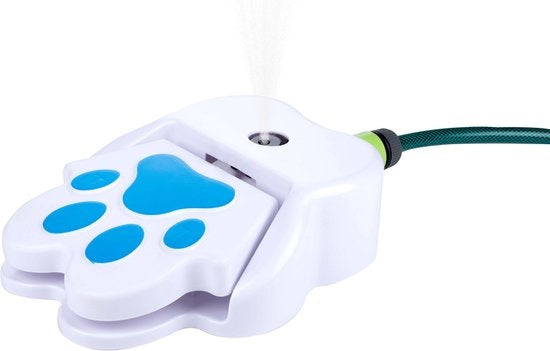 maxxpro Wasserfontäne mit Pedal - inkl. Sprinkler Gartenschlauchanschluss - Spielzeug für draußen