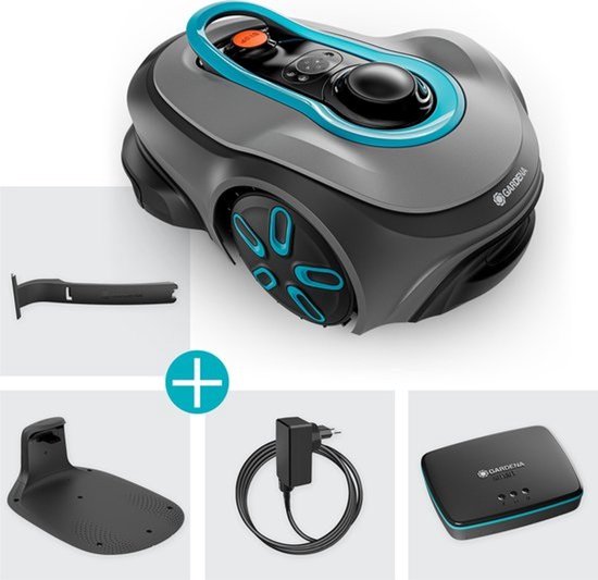 Gardena Smart Sileno Free 1000 Mähroboter – bis zu 1000 m² – 63 x 43 x 26 cm
