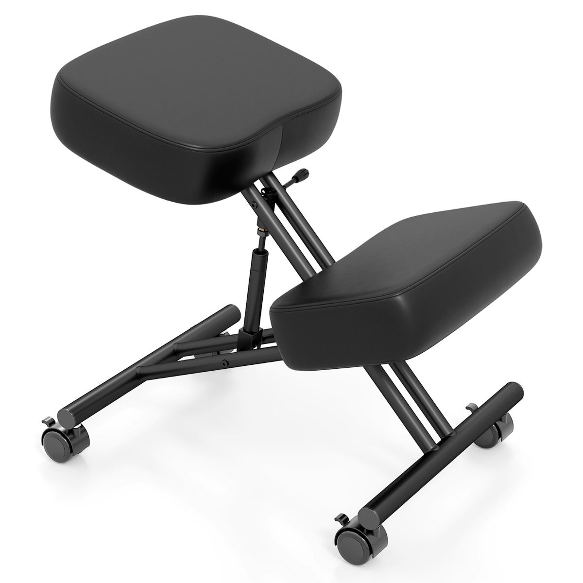 Coast Ergonomischer Kniestuhl – höhenverstellbar – mit Rollen – schwarz