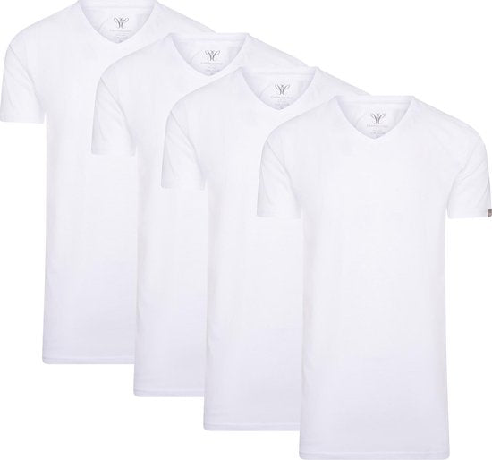 Cappuccino Italia - Herren Tee SS 4er-Pack T-Shirts - Weiß - Größe S