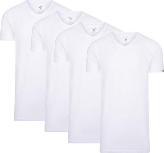 Cappuccino Italia - Herren Tee SS 4er-Pack T-Shirts - Weiß - Größe S
