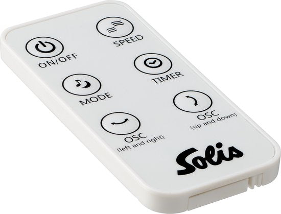 Solis Step & Chill Standventilator – Leiser Ventilator (24–54 dB) – 6 Geschwindigkeitsstufen – Horizontale und vertikale Schwenkfunktion – Standventilator – 133 cm hoch – Fernbedienung – Silber