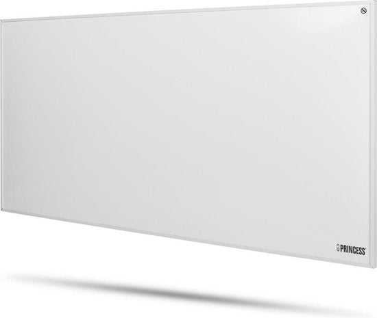 Infrarot-Heizpaneel – Princess Elektroheizung 700 W – 125 x 65 cm – Infrarot-Heizung – Infrarot-Heizpaneel 348070 – Inklusive mobiler App – Smart – WLAN – mit App – Freistehend/Wandmontage – Energieeffizient – Versetzbares Infrarot-Heizpaneel – Weiß
