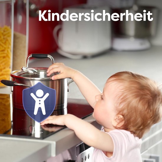 CIARRA CABBIH4-A – 60 cm Einbau-Induktionskochfeld mit 4 Kochzonen – 6000 Watt