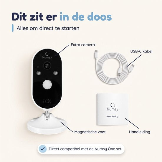 Numsy One Babyphone – Zusätzliche Kamera · Erweiterung