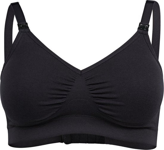 Medela Keep Cool Ultra BH – Nahtloser Still-BH – Schwangerschafts-BH mit 6 atmungsaktiven Zonen – Soft-Touch-Material – Bequem und stützend – Schwarz – Größe S