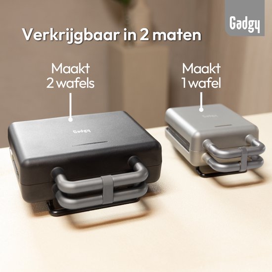 Gadgy Premium Sandwichtoaster für 2 Sandwiches – Schwarz – 3-in-1-Grill, Sandwich- und Waffeleisen – Austauschbare Platten – 600 W – Besonders leistungsstark – 2x Brüsseler Waffel – Croque Monsieur