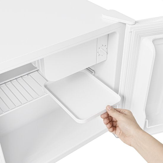 KitchenBrothers Mini-Kühlschrank – 43 l – Kleiner Kühlschrank – Minibar – Freistehend – Frigo – Kompakt – Weiß