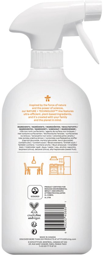 ATTITUDE Küchenreiniger-Spray ECO – nachhaltig