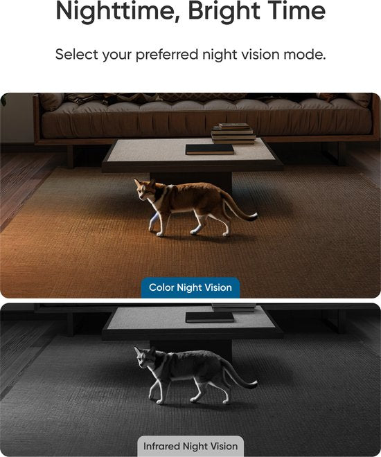eufy Security Indoor-Kamera E30 – Indoor Cam – Haustierkamera mit App – Petcam – 4K UHD – Schwenken und Neigen – KI-Erkennung von Menschen und Haustieren – Farb-Nachtsicht – Kompatibel mit Apple HomeKit – Zwei-Wege-Kommunikation – Lokale Speicherung – Kei