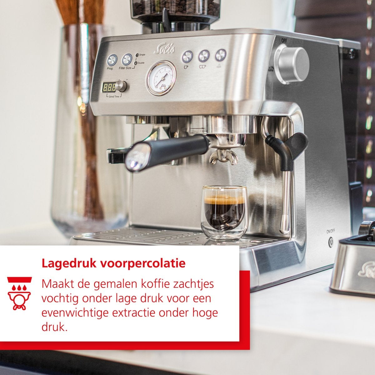 Solis Grind & Infuse Perfetta 1019 Espressomaschine - Silber