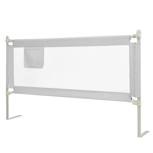 Coast Bettgitter abschließbar 176,5 x 25 x 101,5 cm Grau - 24 verstellbare Höhen und Seitentasche