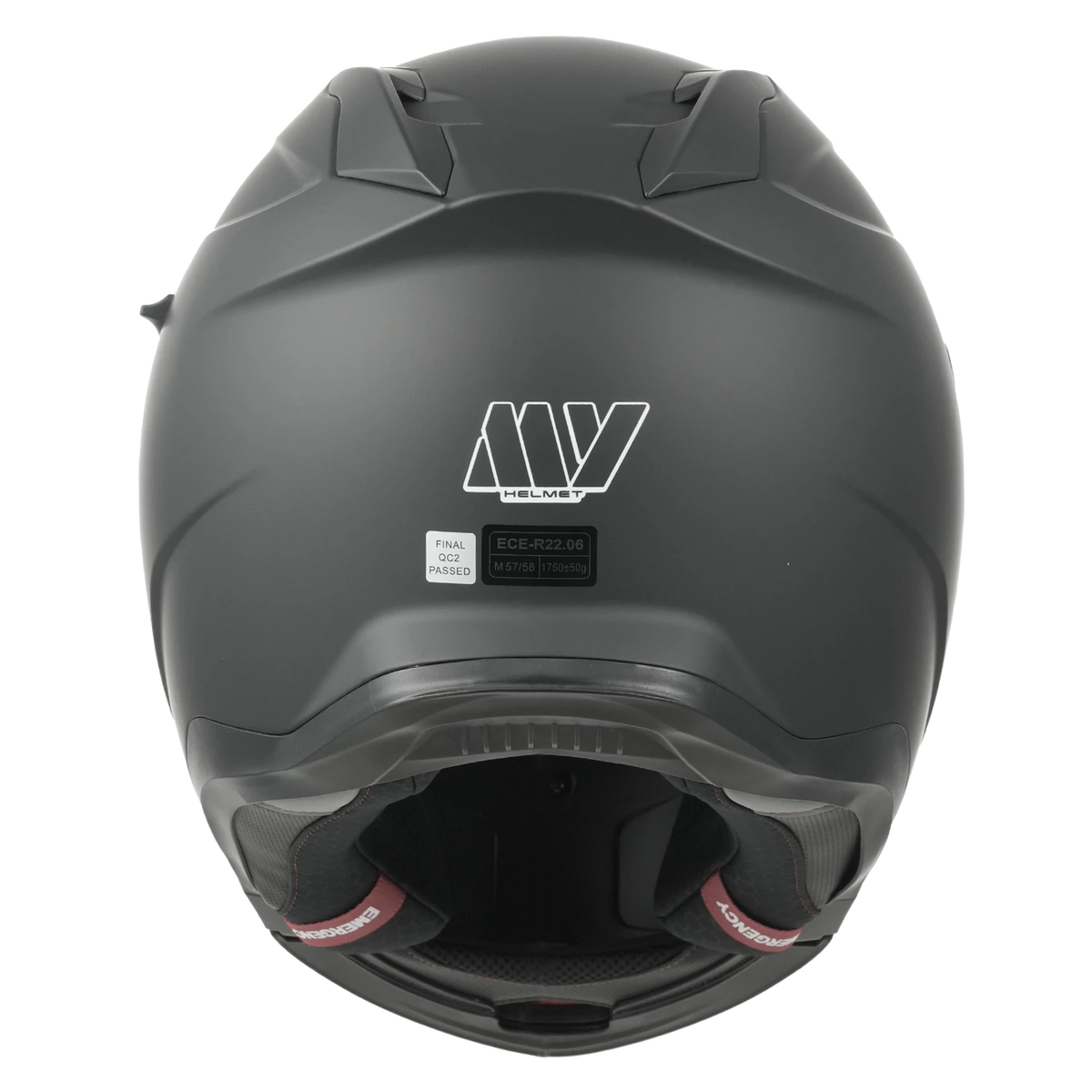 MY Flip-Up-System-Motorradhelm – ECE 22.06-zertifiziert – Größe M – Mattschwarz und Silber – ABS