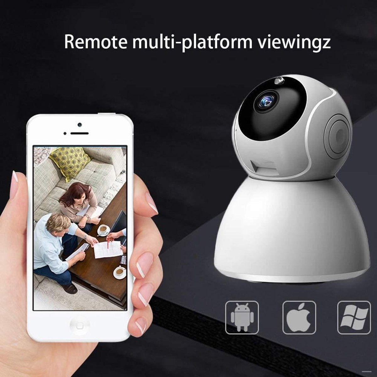 IP-Kamera - Mit Bewegungserkennung - Babyphone - Kabellos - Mit Wifi-Unterstützung + App