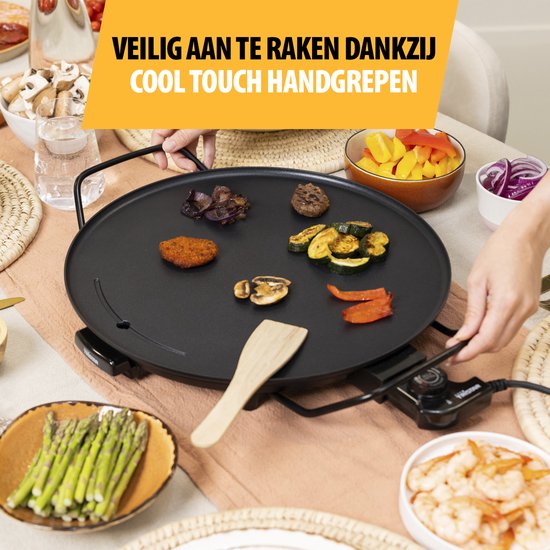 Tristar Griddle - BP-2787 - 2000W - Gourmet, Rundgrill Ø40cm - 4 Personen - PFAS-frei