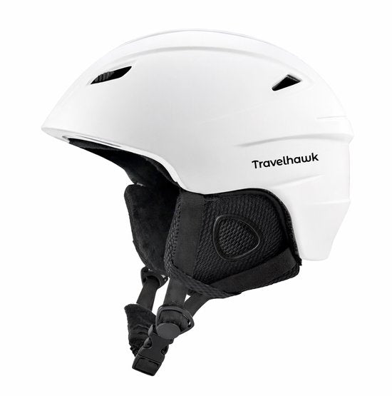 Travelhawk Skihelm - Snowboard-Helm - Skihelm - Unisex - Weiß - L