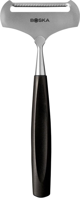 Boska Käsehobel Soft Milano+ - Käsehobel für jungen Käse - Edelstahl - Spülmaschinenfest - Käsehobel Schwarz - Geschenkideen - Küchengeräte - Küchenzubehör - 10 Jahre Garantie