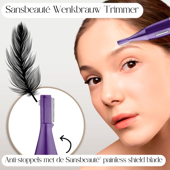 6-in-1 Bikini-Trimmer - Sansbeauté® - Gesicht - Achseln - Beine - Bikinizone - Augenbrauentrimmer - Gesichtshaarentfernung Damen - Intimzone - Ladyshaves Bikini - Epilierer elektrisch