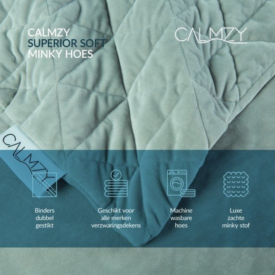 Calmzy Superior Soft - Bettbezug - Deckenbezug - 150 x 200 cm - Superweich - Komfortabel - Grau
