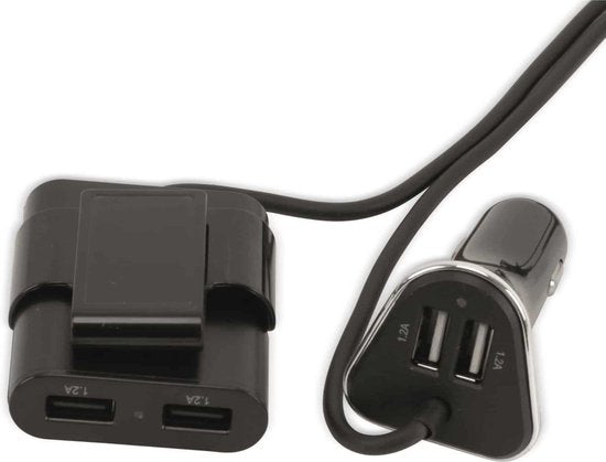 All Ride USB Ladegerät für Auto - Autoladegerät - 12/ 24 Volt - Splitter für Zigarettenanzünder