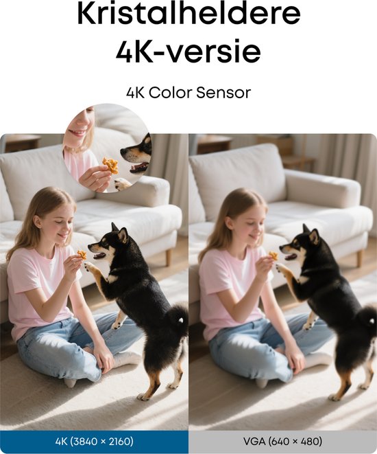 eufy Security Indoor-Kamera E30 – Indoor Cam – Haustierkamera mit App – Petcam – 4K UHD – Schwenken und Neigen – KI-Erkennung von Menschen und Haustieren – Farb-Nachtsicht – Kompatibel mit Apple HomeKit – Zwei-Wege-Kommunikation – Lokale Speicherung – Kei