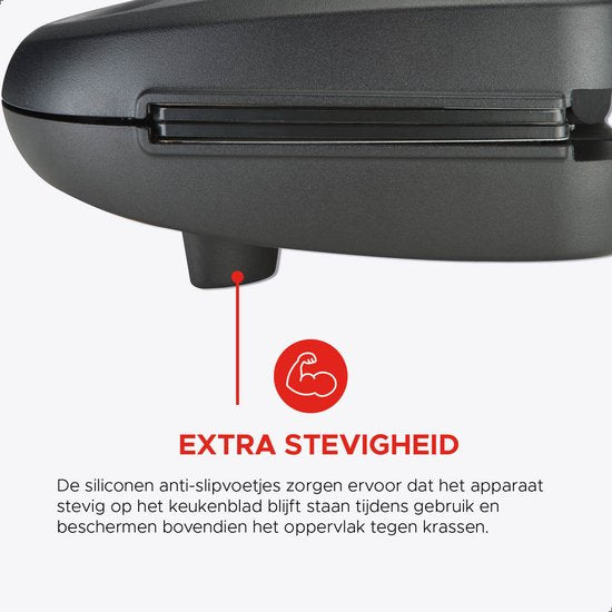 Bourgini MultiGrill 3-in-1 - Toaster, Grill und Waffeleisen - PFAS-frei - austauschbare Platten - 750W