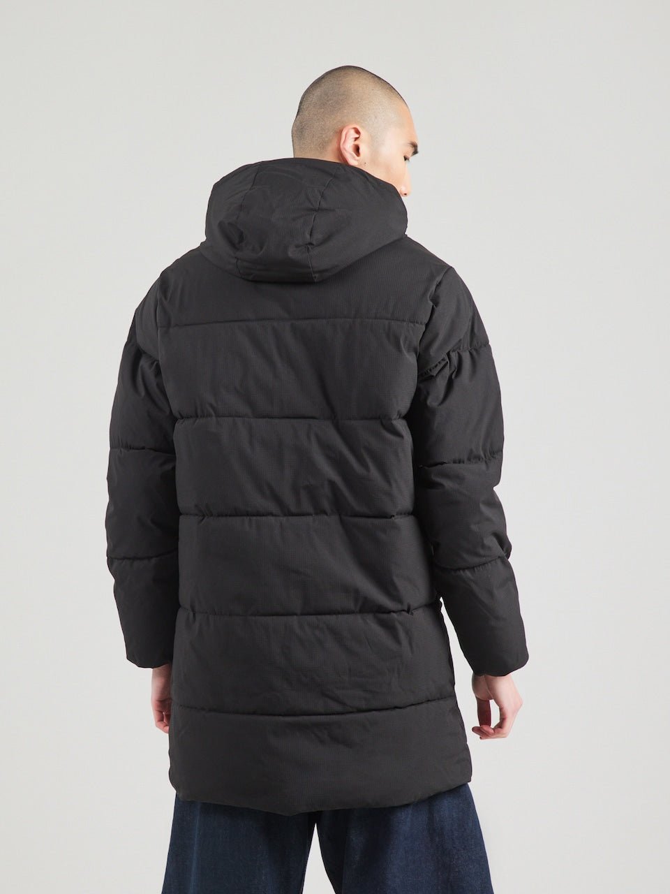 Jack & Jones Brady lange Daunenjacke Herren - schwarz - Größe L