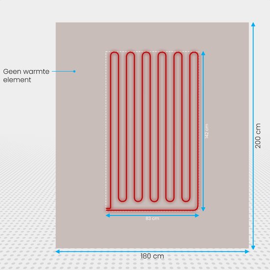 Auronic Electric Heat Blanket - Überdecke - 2 Personen - 3 Wärmestufen - Mit Timer - 200 x 180 cm - Taupe