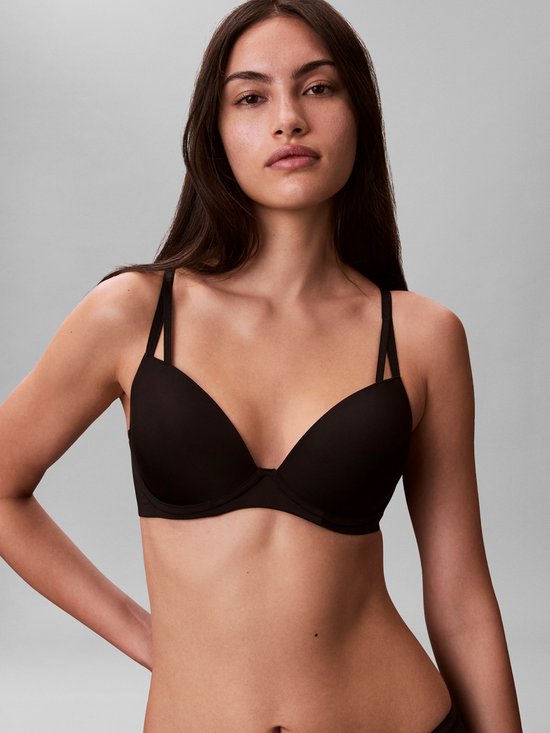 Calvin Klein Damen Seductive Comfort Push-up-T-Shirt-BH – T-Shirt-BH – schwarz