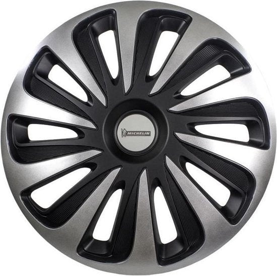 Michelin Radkappen 16-Zoll - silber/schwarz - nvs