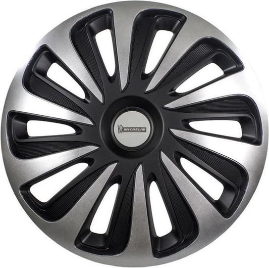 Michelin Radkappen 16-Zoll - silber/schwarz - nvs