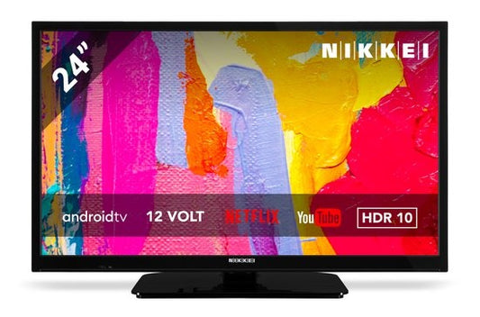 Nikkei Android TV- 24 Zoll (61 cm) - 12 Volt - HDR10 - schwarz