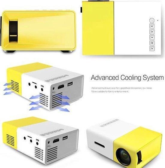 Mini-Beamer - 320 x 240 - USB - HDMI - Weiß - Gelb - 50 Lumen YG-300