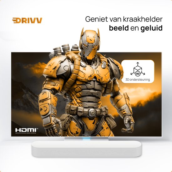 Drivv. Premium HDMI Kabel 2.1 - Ultra HD - 8K 60Hz - 4K 120Hz - Geeignet für Xbox Serie X & PS5 - 1 Meter - Orange