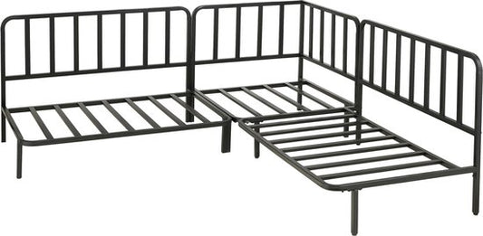 Mica Decorations Celo Lounge Bank - L122 x B83 x H78 cm - Metall - Schwarz