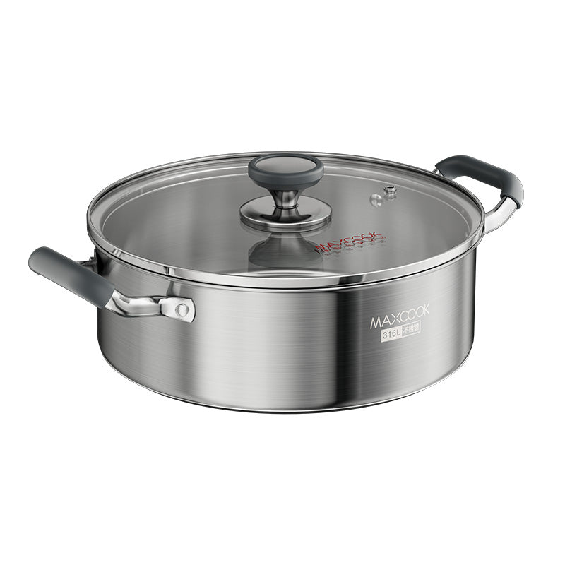 Maxcook Edelstahl-Hotpot – 30 cm – 6,5 Liter