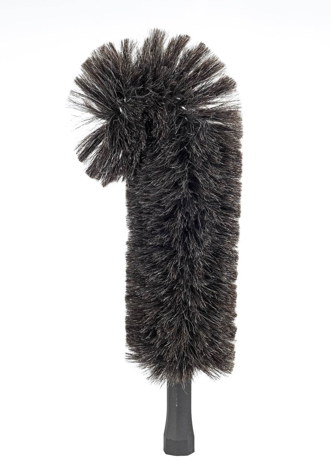 Maximex Ziegenhaar-Staubwedel, biegsam – für empfindliche Oberflächen – grau/schwarz – 14 x 42 x 8 cm