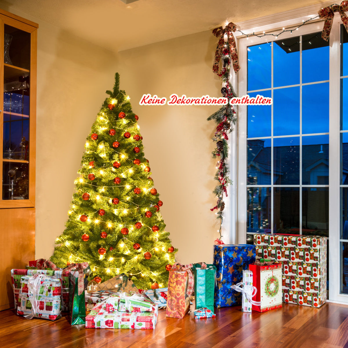 Künstlicher Weihnachtsbaum Coast - 180cm - Realistischer Weihnachtsbaum mit 1000 Zweigen - für drinnen und draußen geeignet - Grün