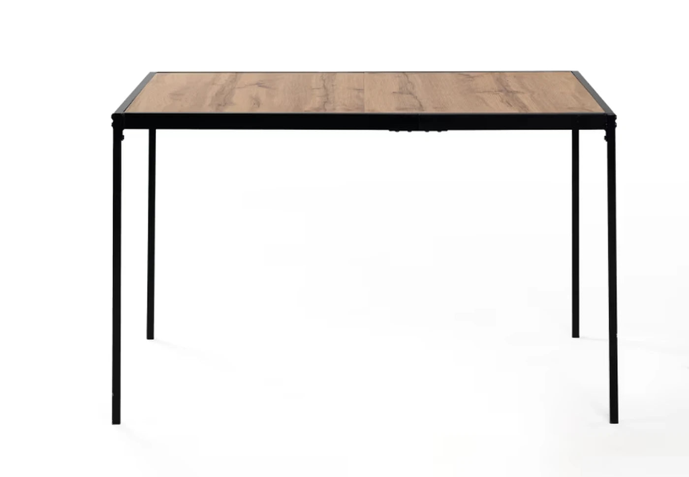 Urban Meuble Esstisch 120 x 75 cm – Holzoptik – Schwarzes Metallgestell – Minimalistisch