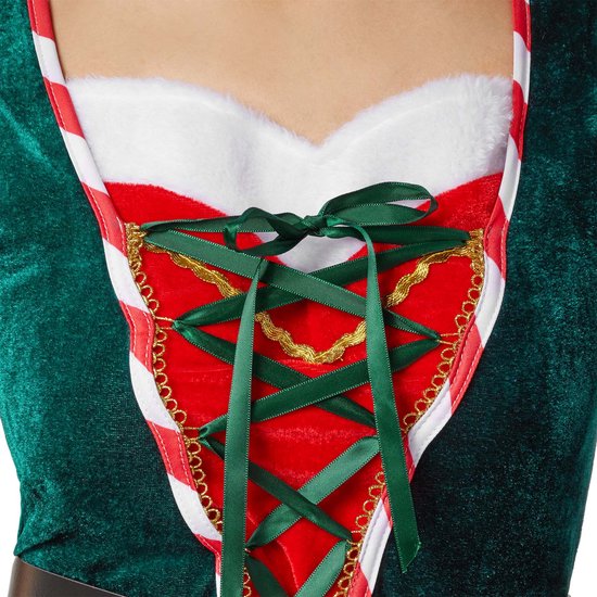Dressforfun Faschingskostüm Sexy Weihnachtselfe – Damen – Größe L