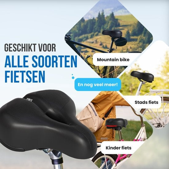 Strex Fahrradsattel - Unisex - Extra bequem - Belüftung