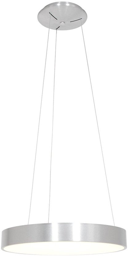 Hängeleuchte Ringlede 2695ZI, silber, rund, 48 cm, höhenverstellbar, aus Kunststoff und Stahl, modernes Design von Steinhauer für den Innenbereich