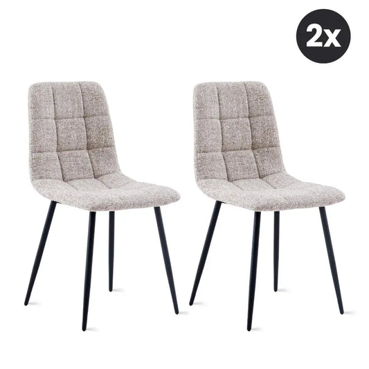HomeMixx 2x Esszimmerstuhl Yerevan – Dune (Beige) – 2er-Set