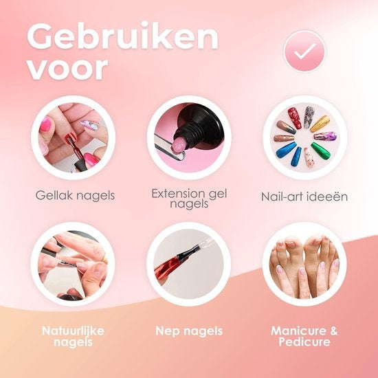 Moods Gellac - Grundierung - Nagellack - Gel Paint Starter Pack - Nägel - Gel Paint Set - 15 ML
