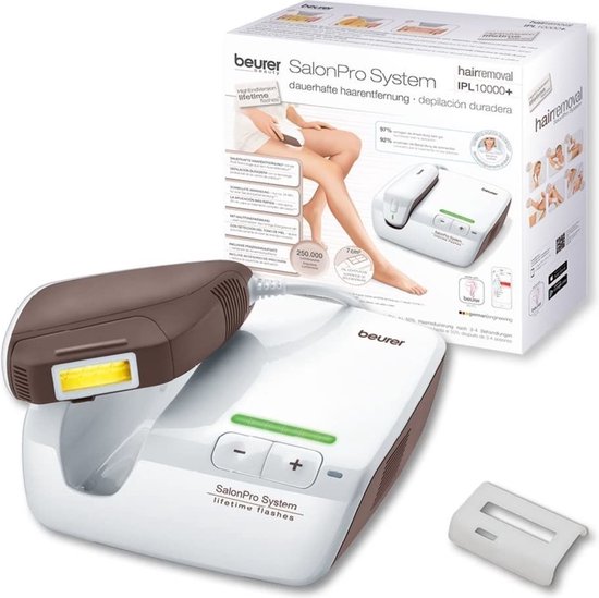 Beurer IPL 10000+ SalonPro - IPL-Haarentfernungsgerät - XXL-Lichtfläche - bis zu 250.000 Lichtimpulse - Hauttyperkennung - UV-Filter - 6 Energieeinstellungen - 3 Jahre Garantie