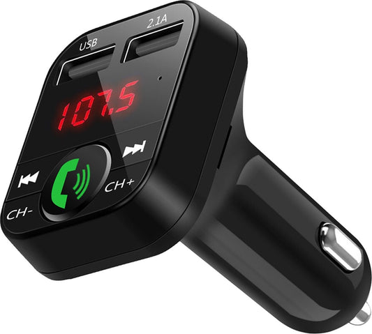 Bluetooth FM Transmitter - Bluetooth-Empfänger für das Auto - USB - Freisprecheinrichtung für das Auto