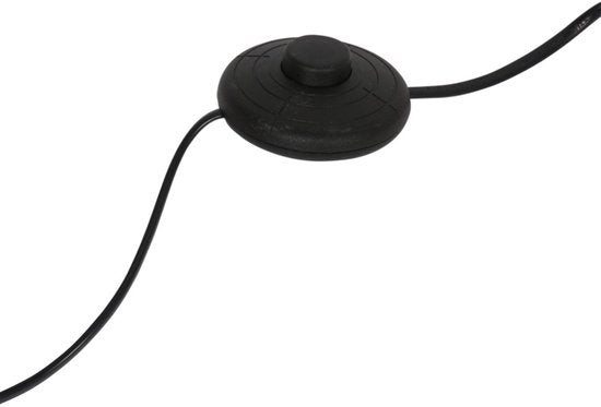Stehlampe Bollique 4611ZW von Steinhauer – Stilvolles schwarzes Metall mit 3 rauchfarbenen Glaskugeln, Höhe 173 cm, runder Sockel 40 cm, perfekt für den Innenbereich