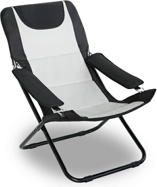 Feel Home - Dormi Outdoor-Sitzmöbel - Scissor - Schwarz und Weiß - 2 Stück